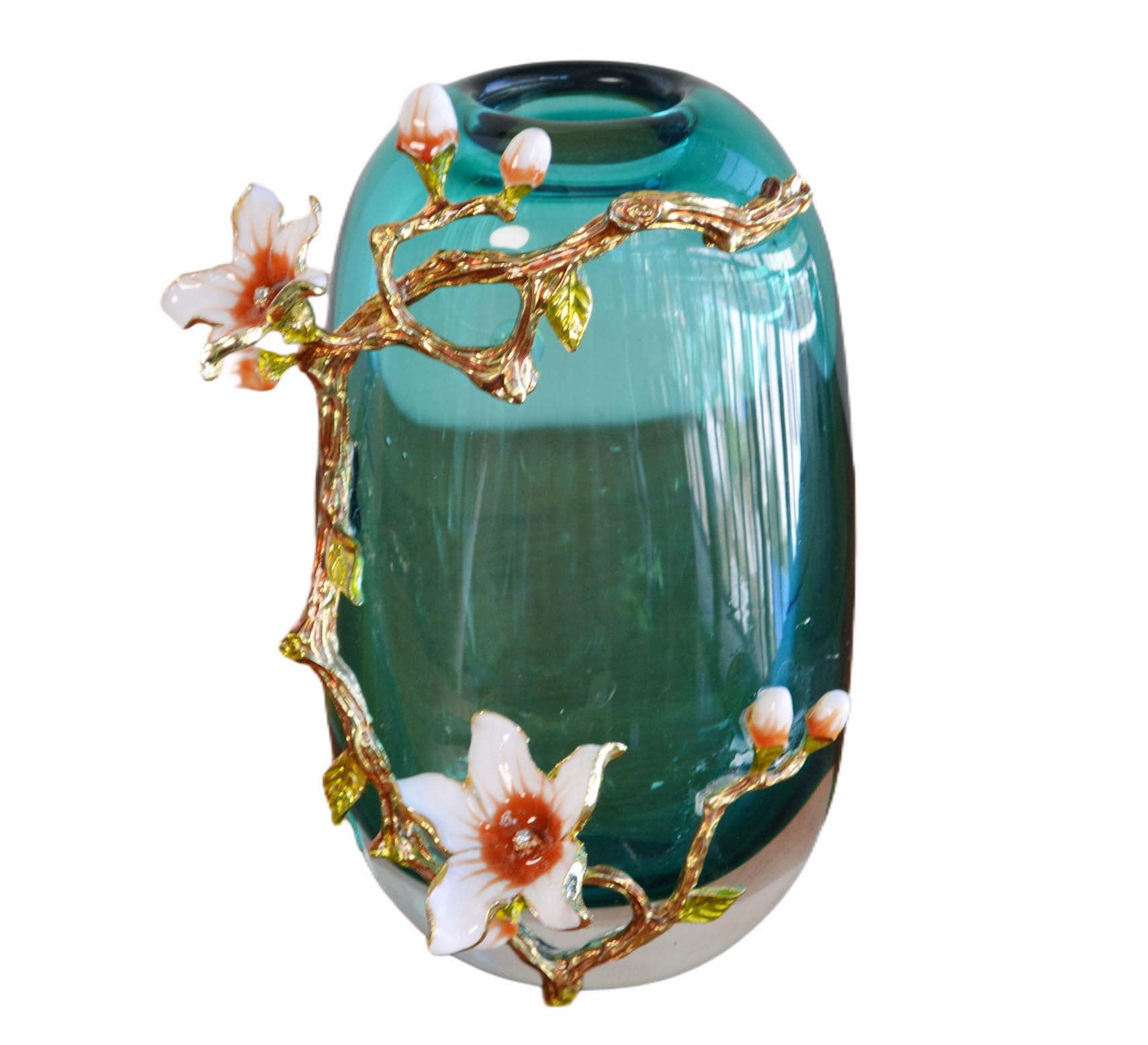 Laedigital Enamel Art Glass Vase